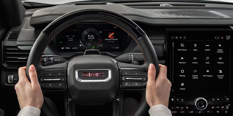 2026 GMC Acadia digital touchscreen display