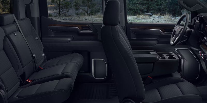2026 GMC Sierra 1500 spacious rear cabin with premium seating and interior comfort features